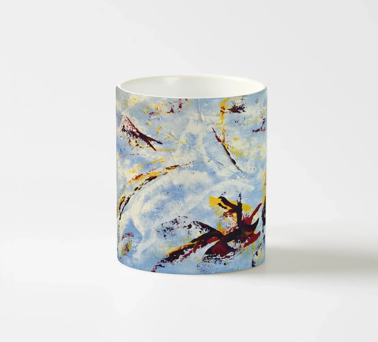 CLOUD JUMPER tazza in ceramica da Thierry Vobmann Abstract painting