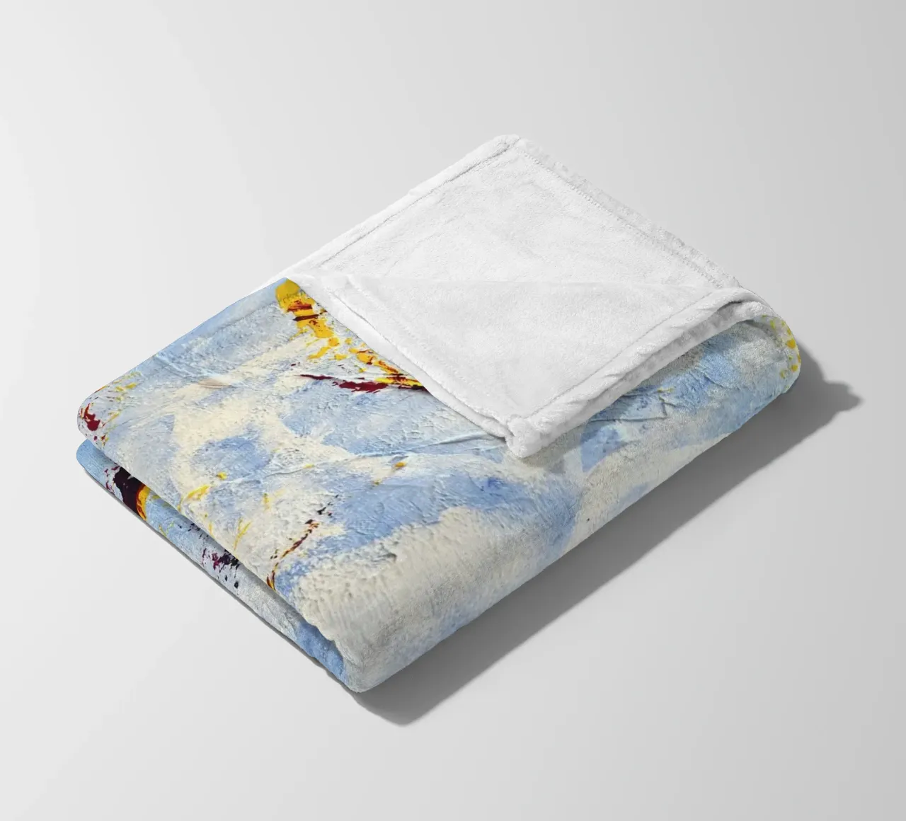 CLOUD JUMPER Fleecedecke von Thierry Vobmann Abstract painting