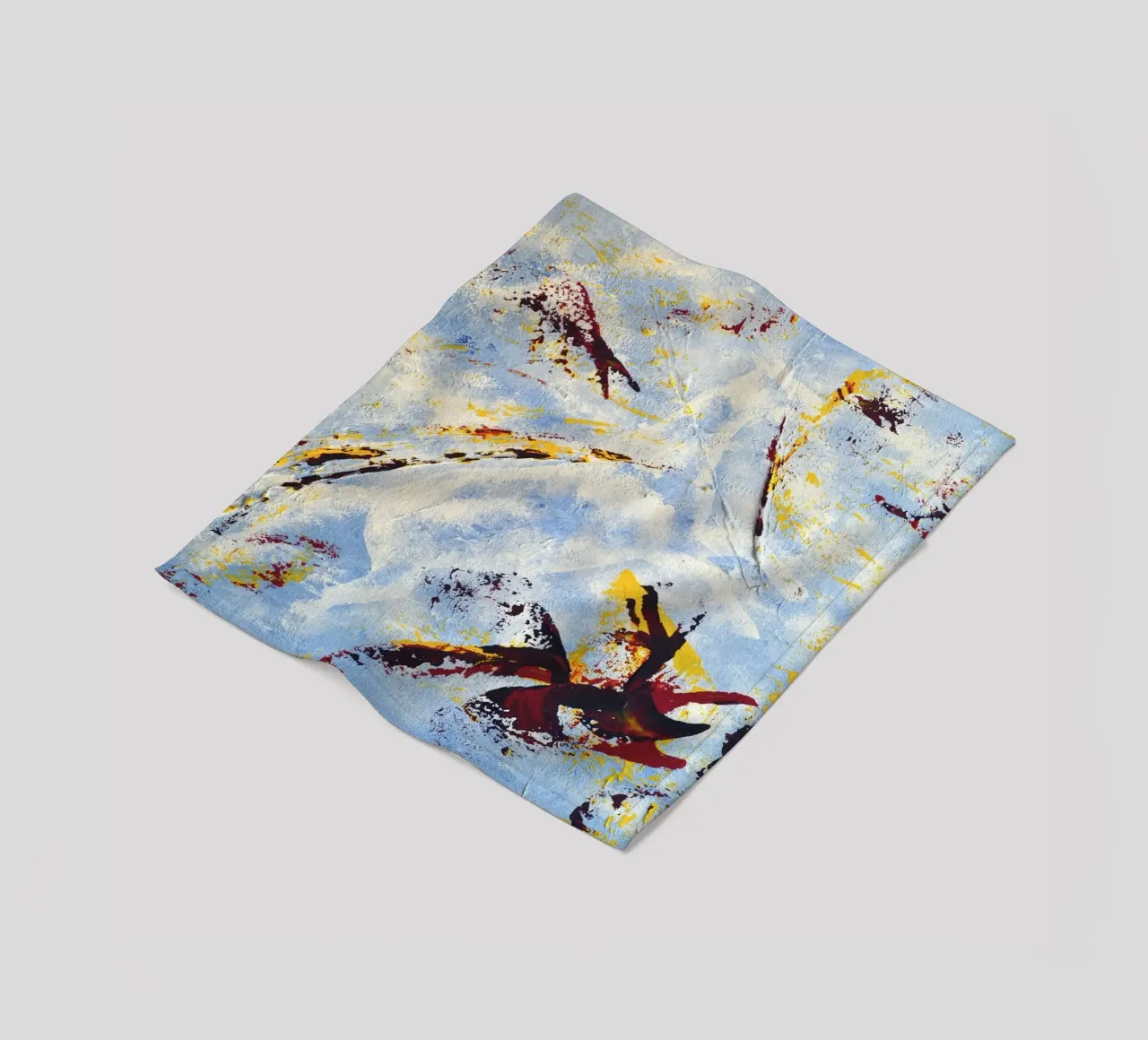 CLOUD JUMPER Fleecedecke von Thierry Vobmann Abstract painting