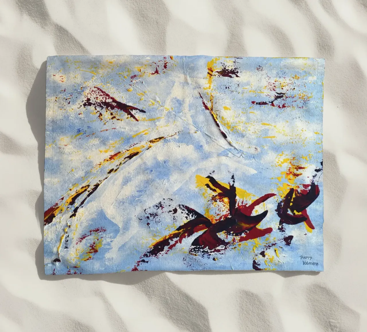 CLOUD JUMPER telo mare da Thierry Vobmann Abstract painting