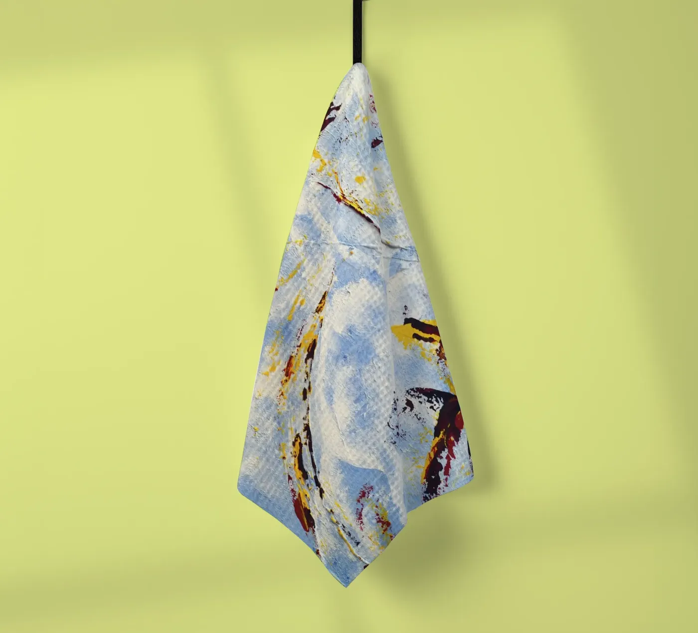 CLOUD JUMPER tea towel by Thierry Vobmann Abstract painting
