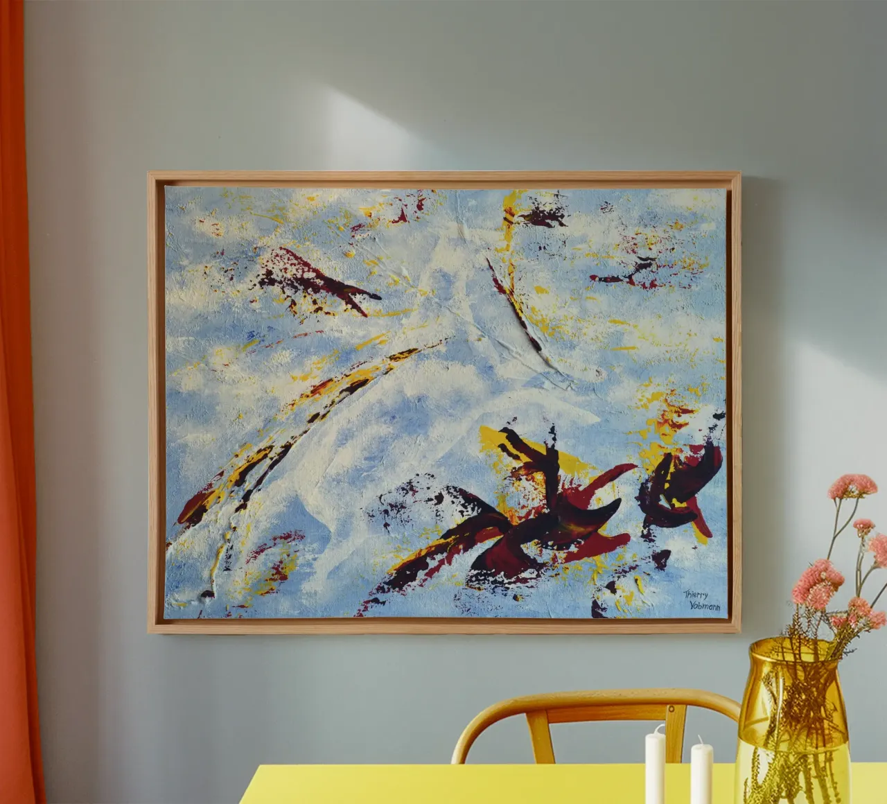 CLOUD JUMPER tela da Thierry Vobmann Abstract painting