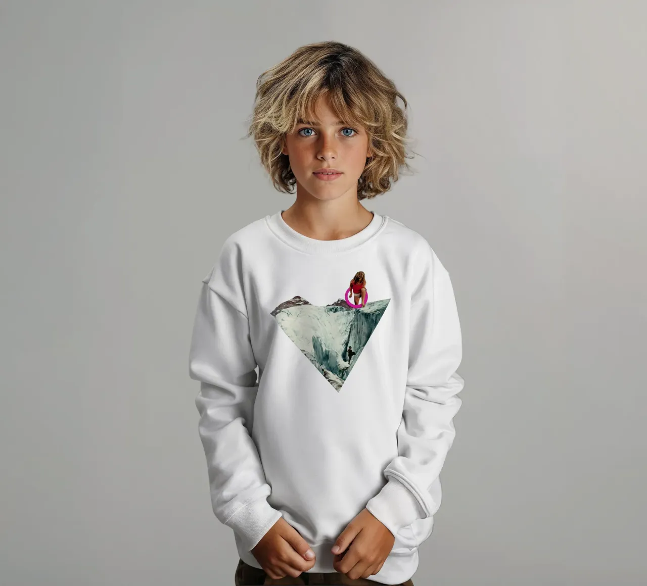 Un altro mondo felpa bambino da Cassia Beck Collage