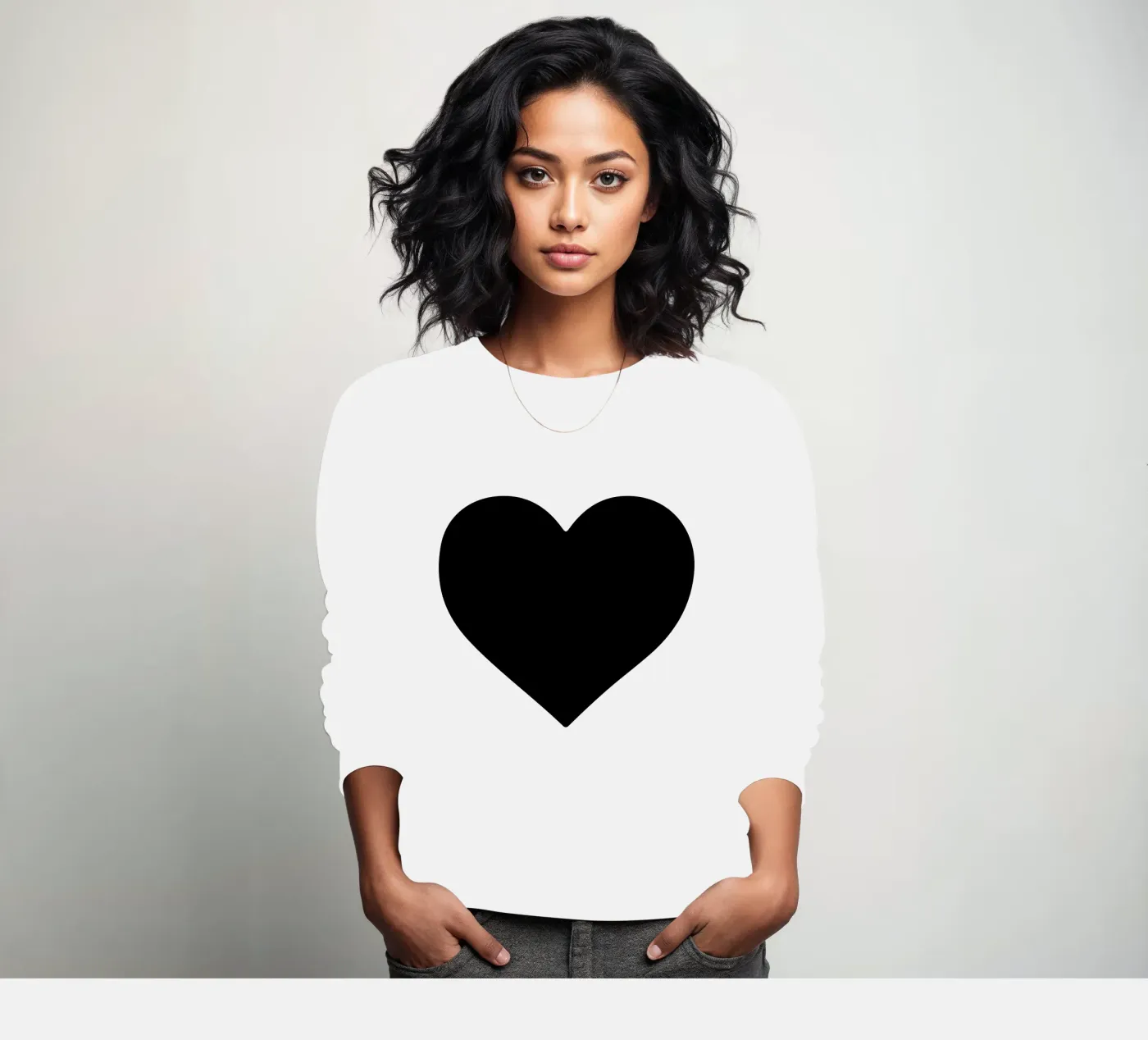 Black Heart felpa da Rose Beck Art