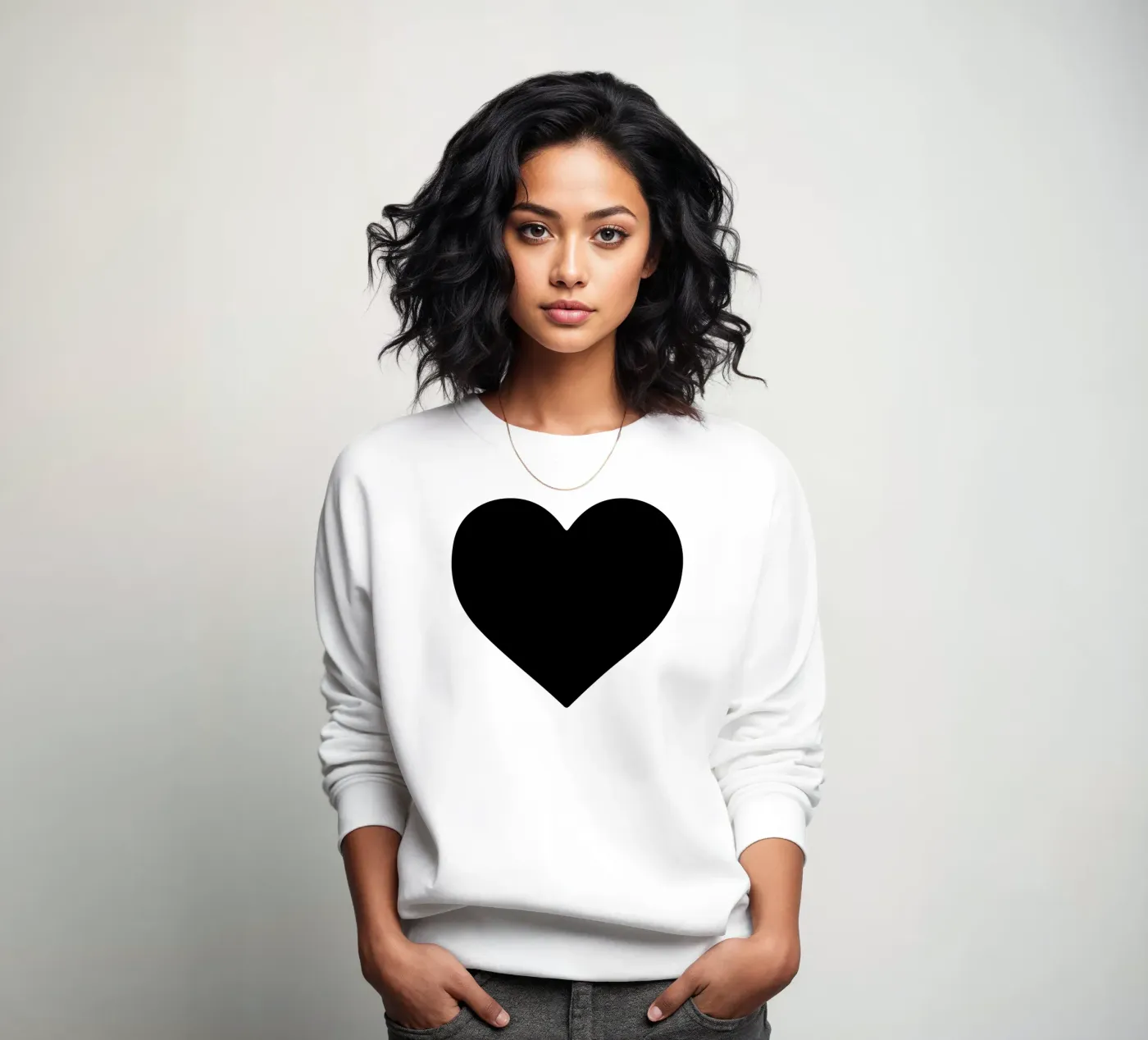 Black Heart felpa da Rose Beck Art