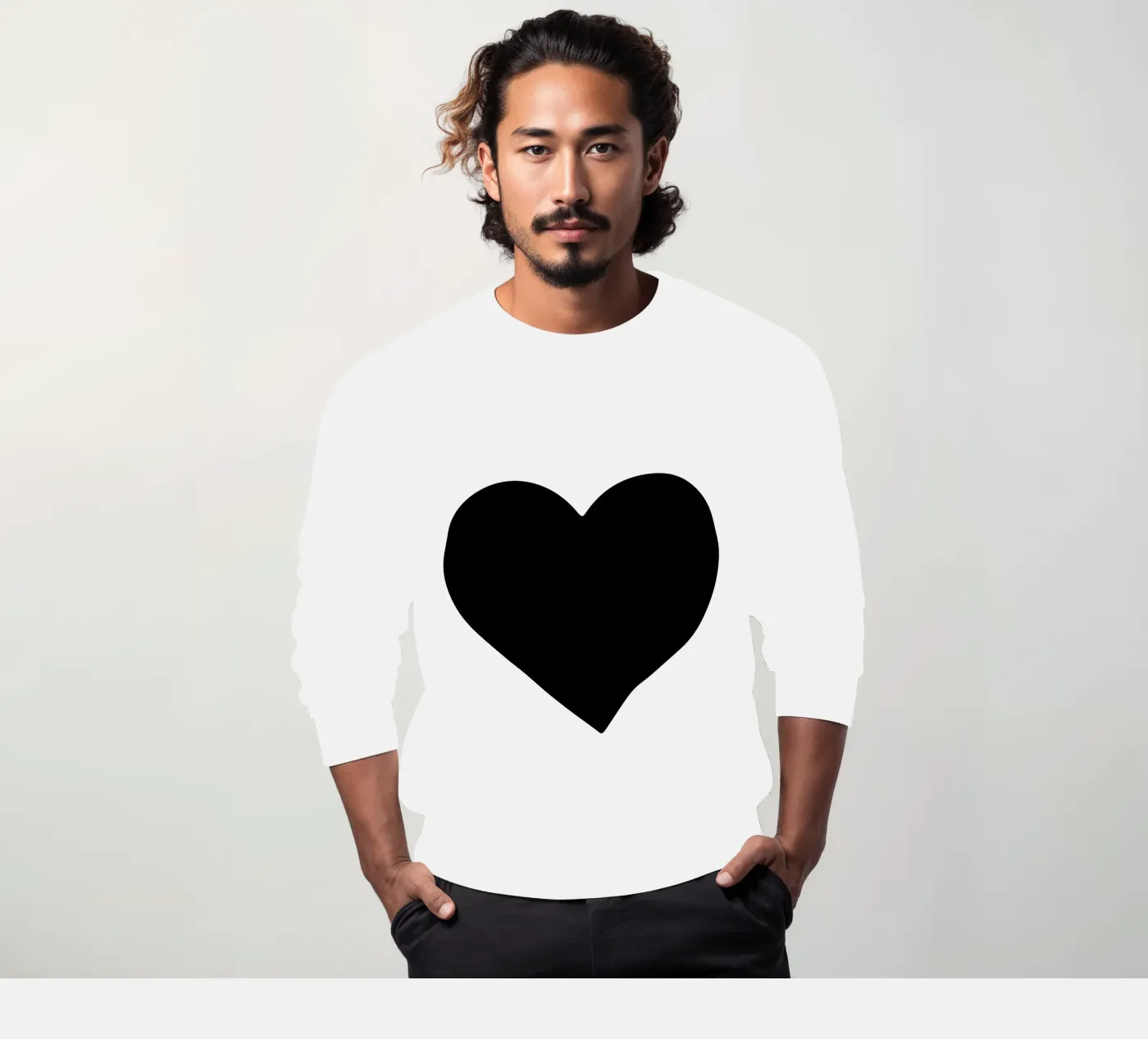 Black Heart felpa da Rose Beck Art