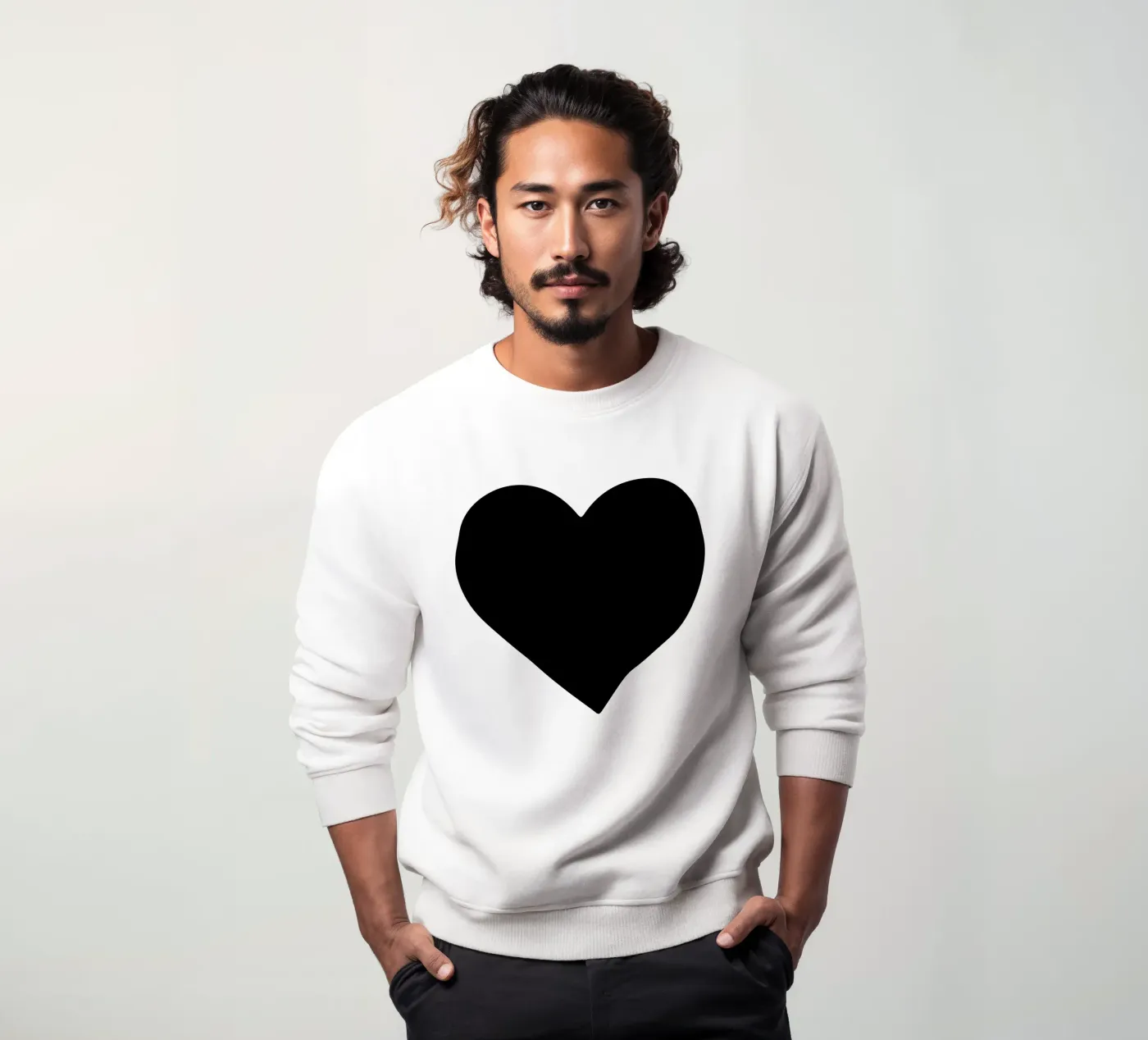 Black Heart felpa da Rose Beck Art