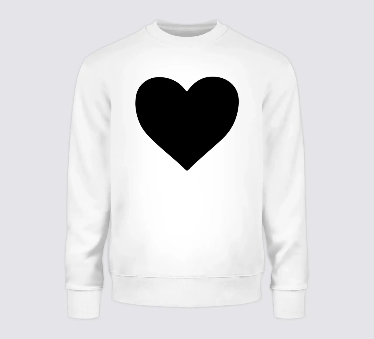 Cuore nero felpa da Rose Beck Art