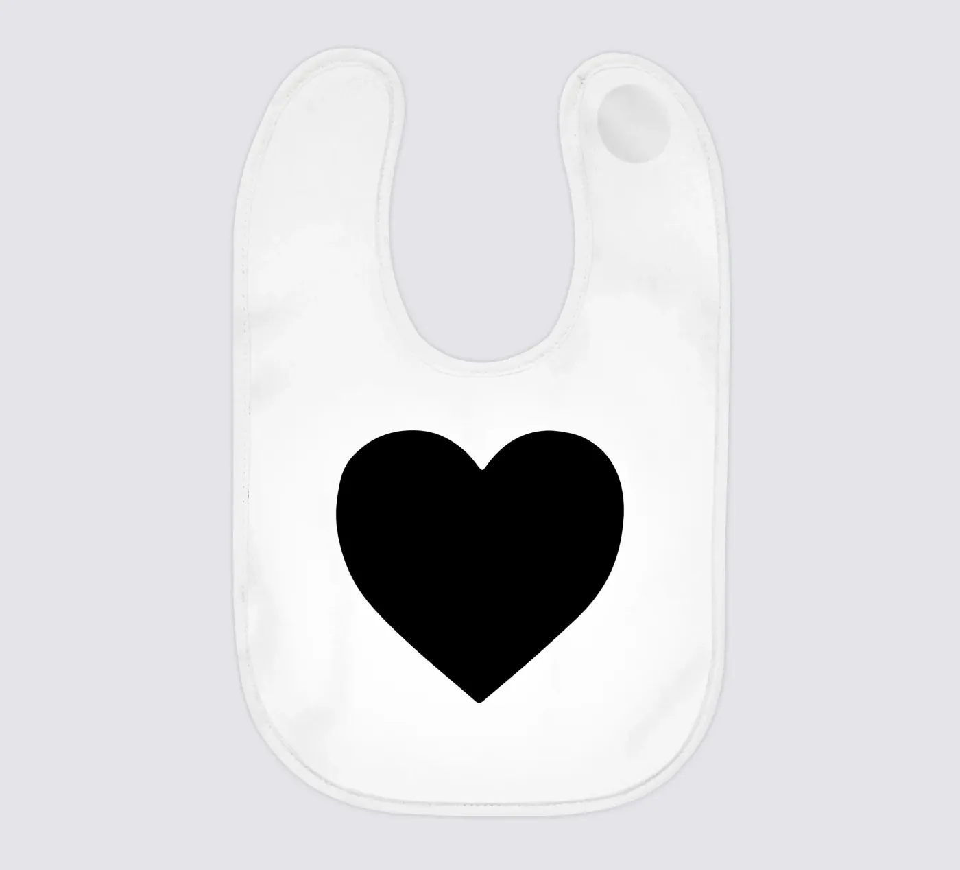 Cuore nero bavaglino da Rose Beck Art