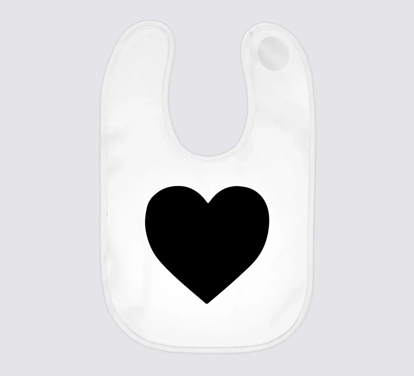 Black Heart bavaglino da Rose Beck Art