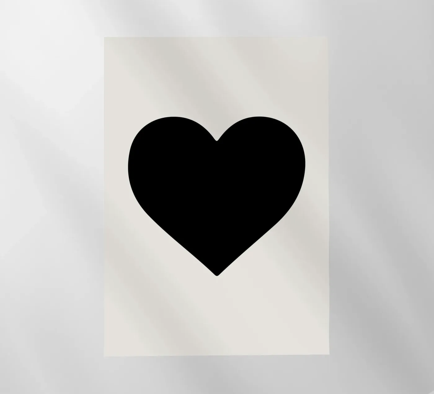 Cuore nero pellicola backlit da Rose Beck Art