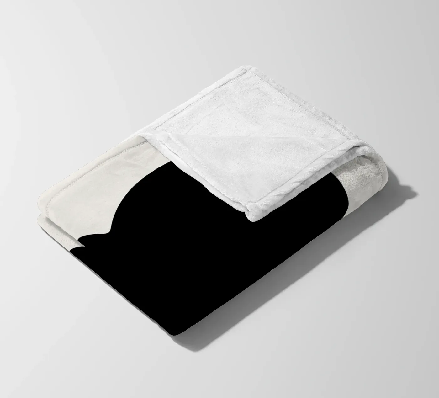 Cuore nero coperta in pile da Rose Beck Art