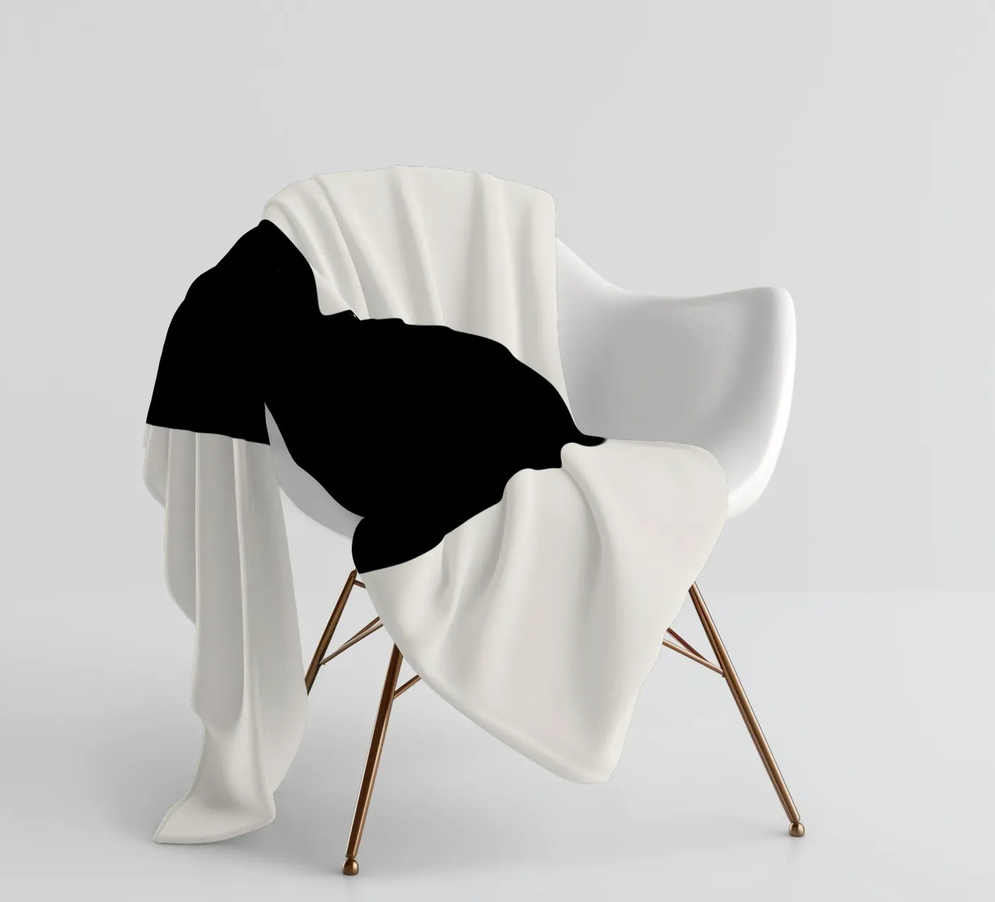 Cuore nero coperta in pile da Rose Beck Art