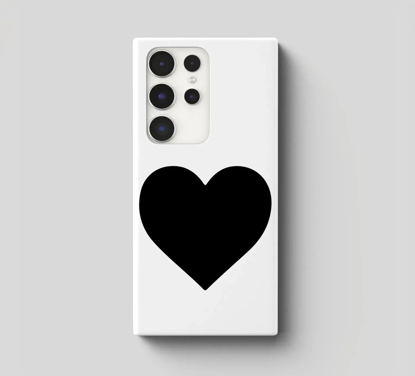Cuore nero cover samsung da Rose Beck Art