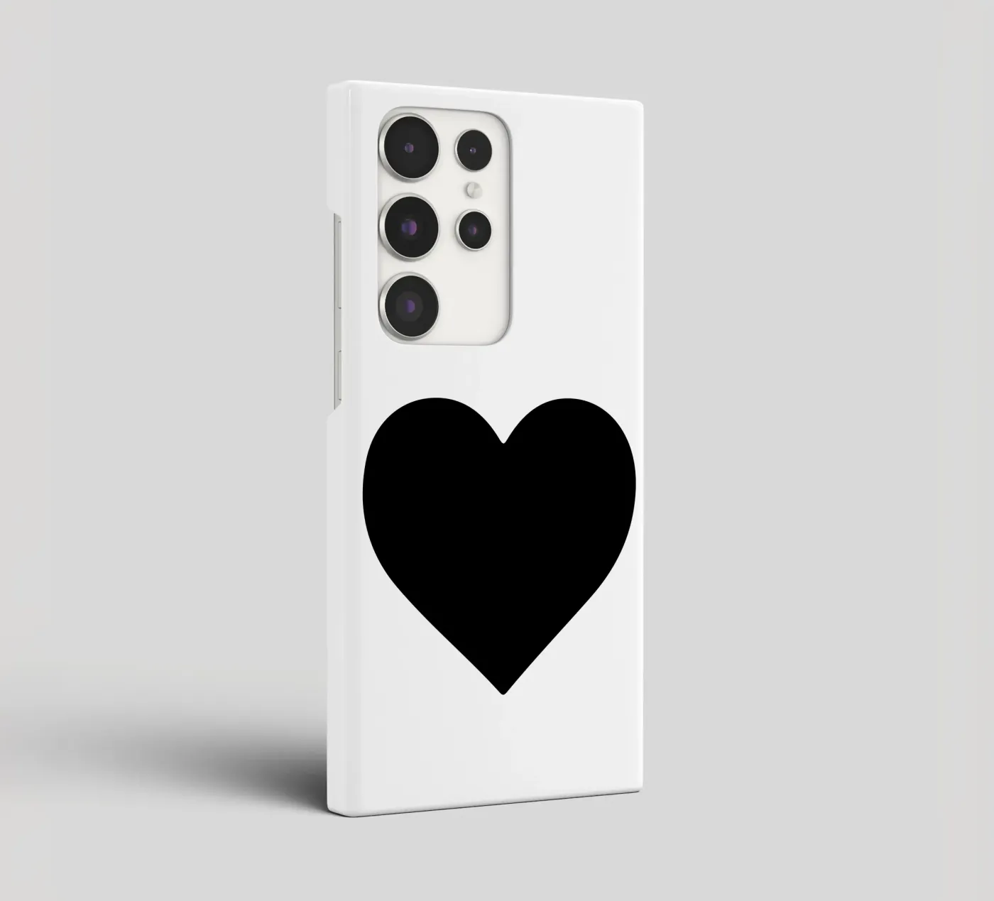 Cuore nero cover samsung da Rose Beck Art