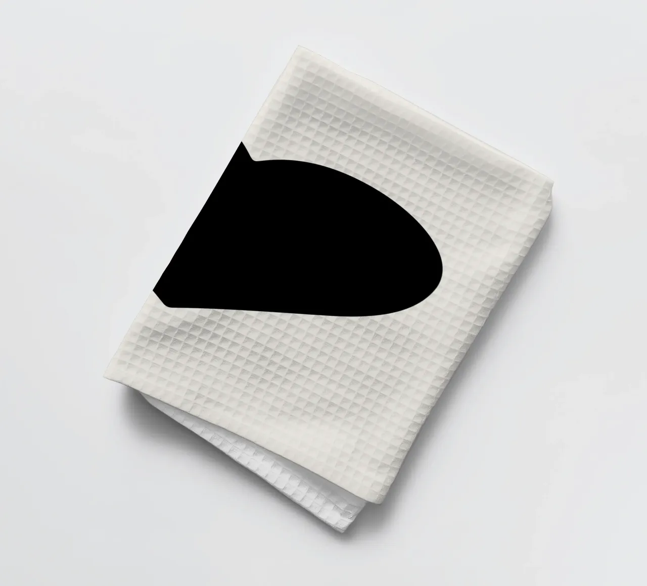 Cœur noir torchon de Rose Beck Art