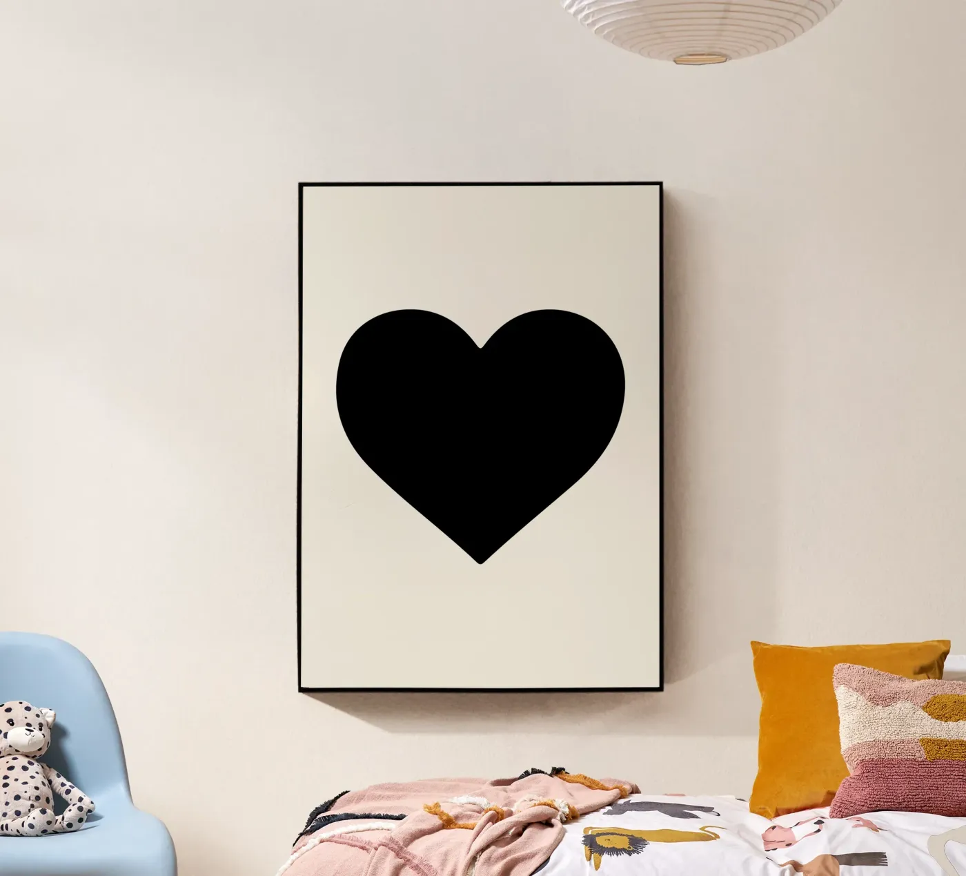 Cuore nero plexiglass da Rose Beck Art