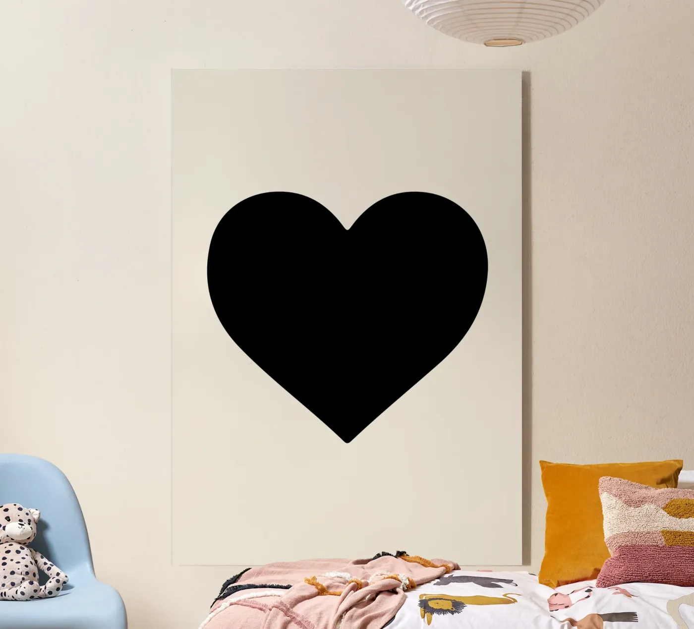 Cuore nero plexiglass da Rose Beck Art