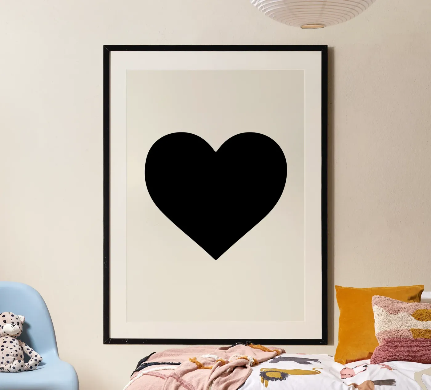 Cuore nero poster da Rose Beck Art