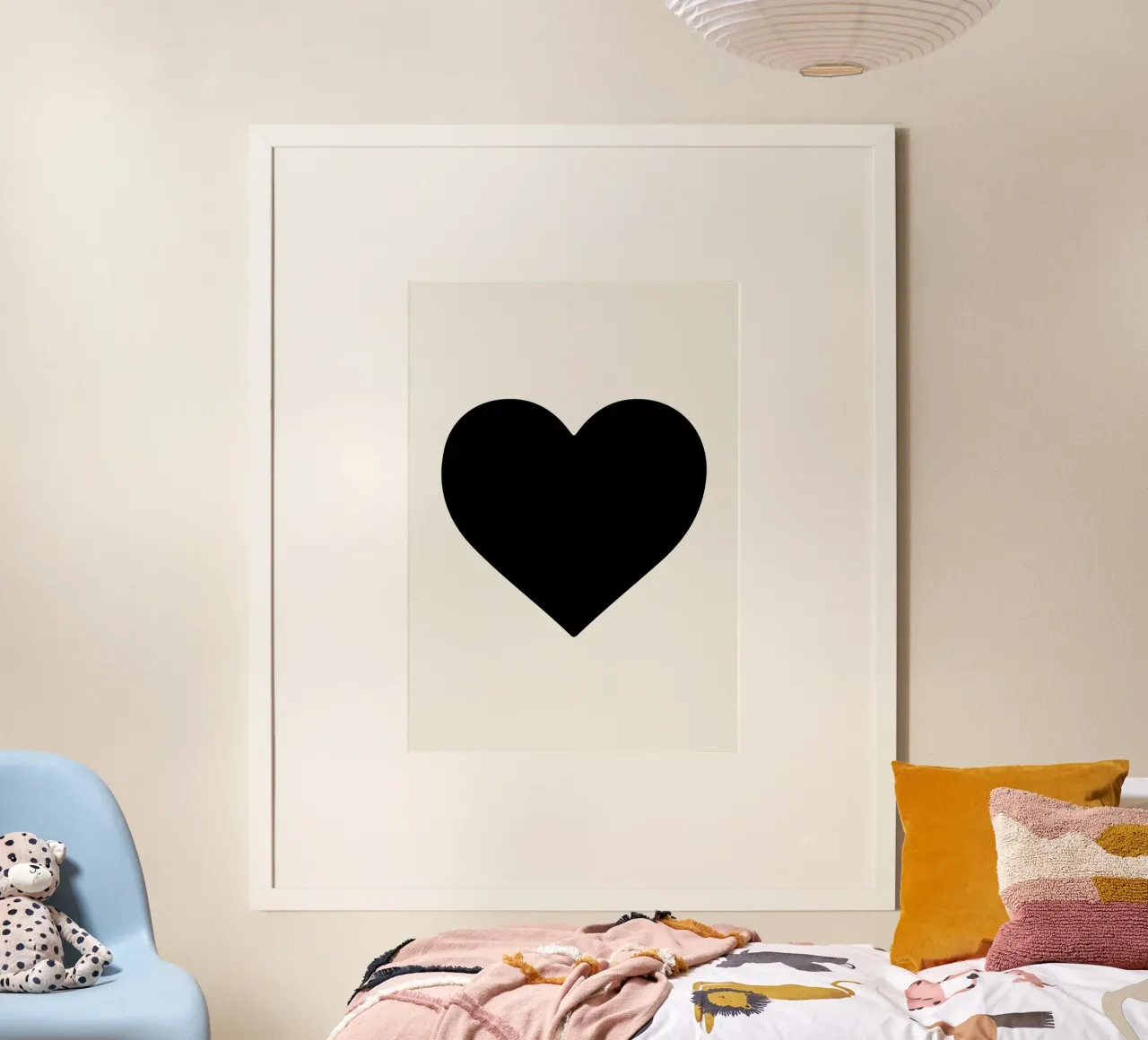 Cuore nero poster da Rose Beck Art