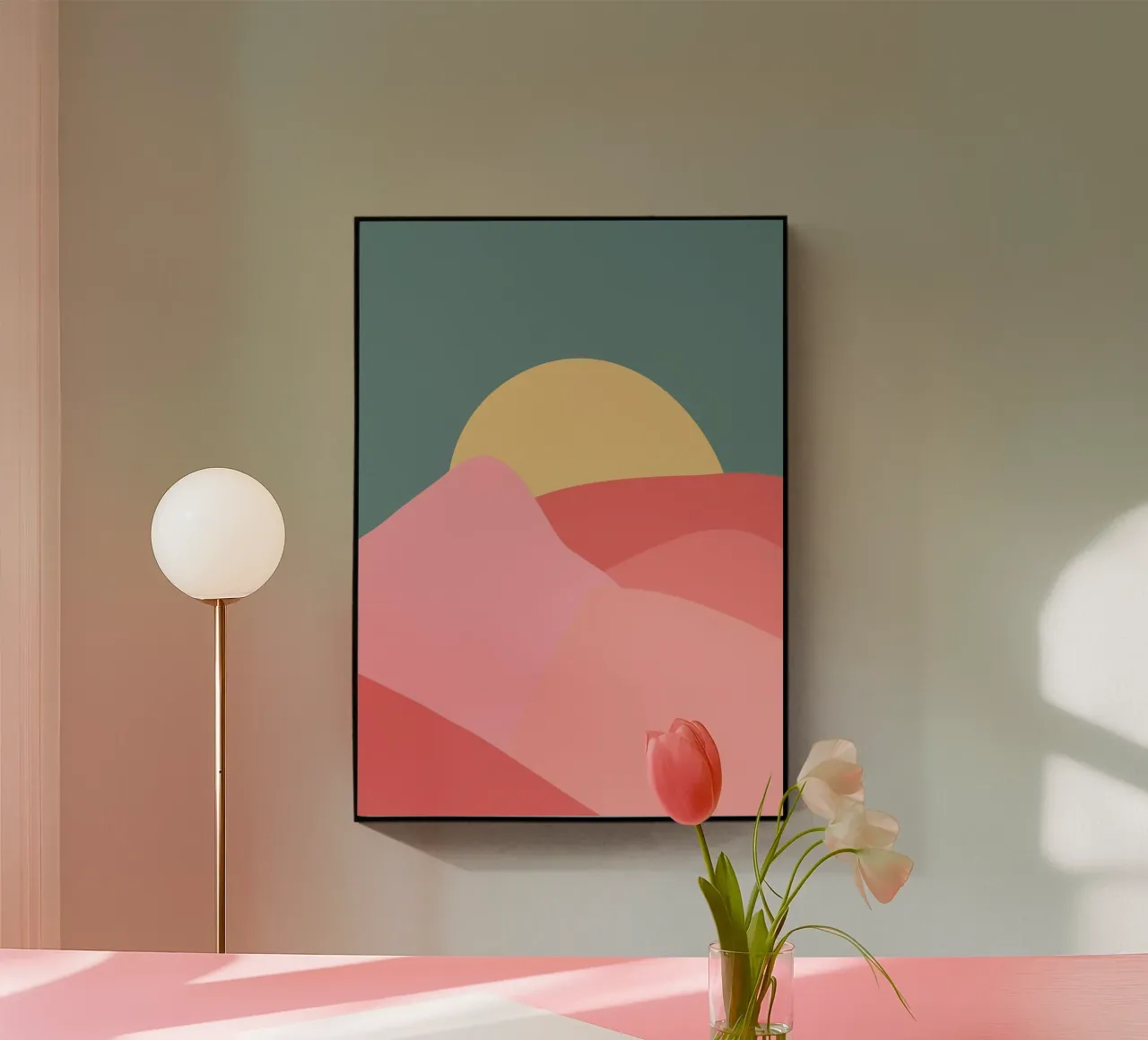 Tarde de sol metacrilato de Rose Beck Art