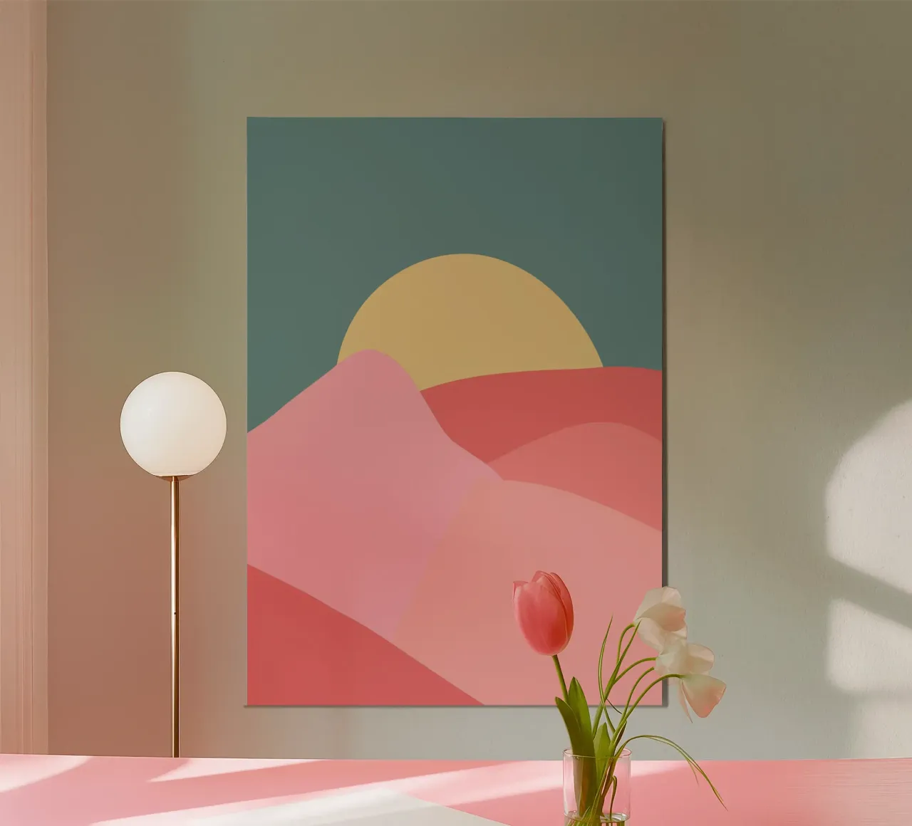 Soleil de l'après-midi panneau forex de Rose Beck Art