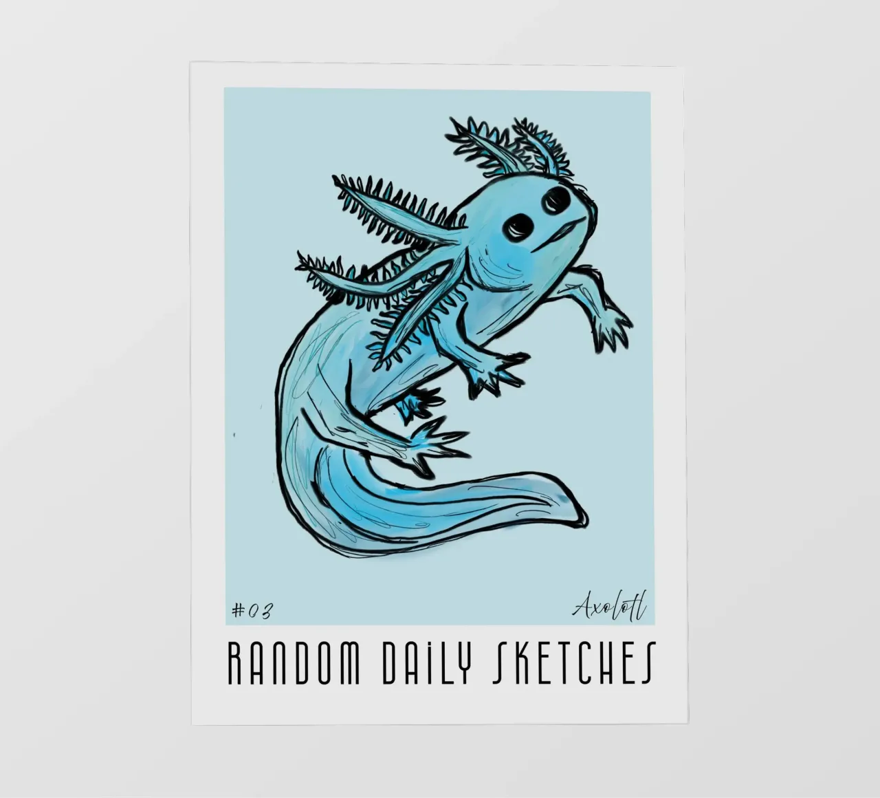Amante degli Axolotl telo in pvc da words-in-frames