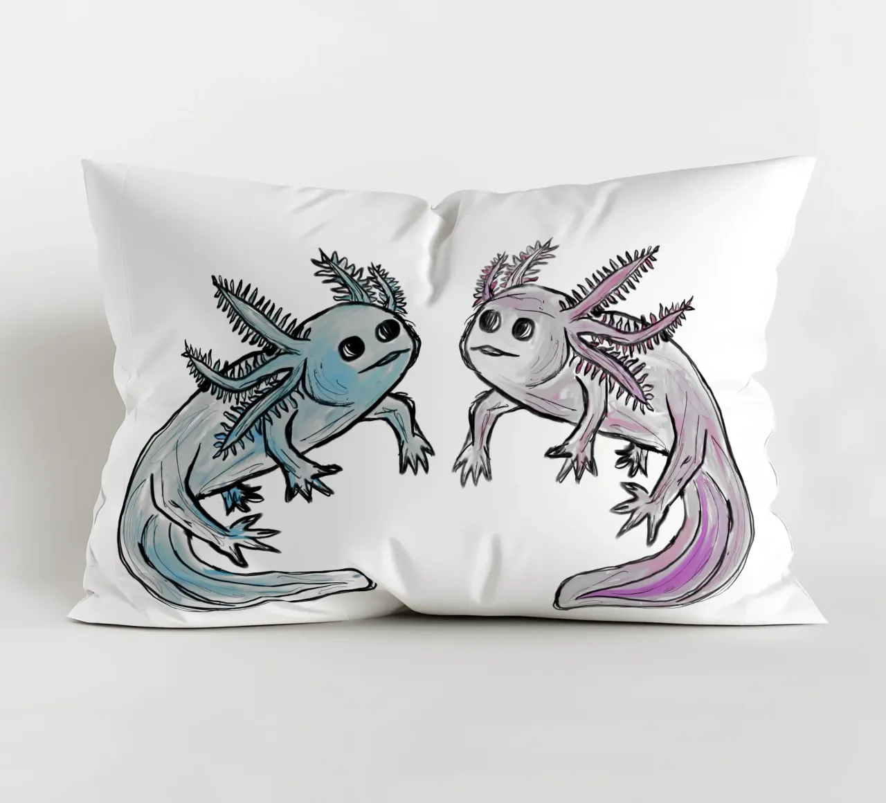 Amante degli Axolotl cuscino da words-in-frames