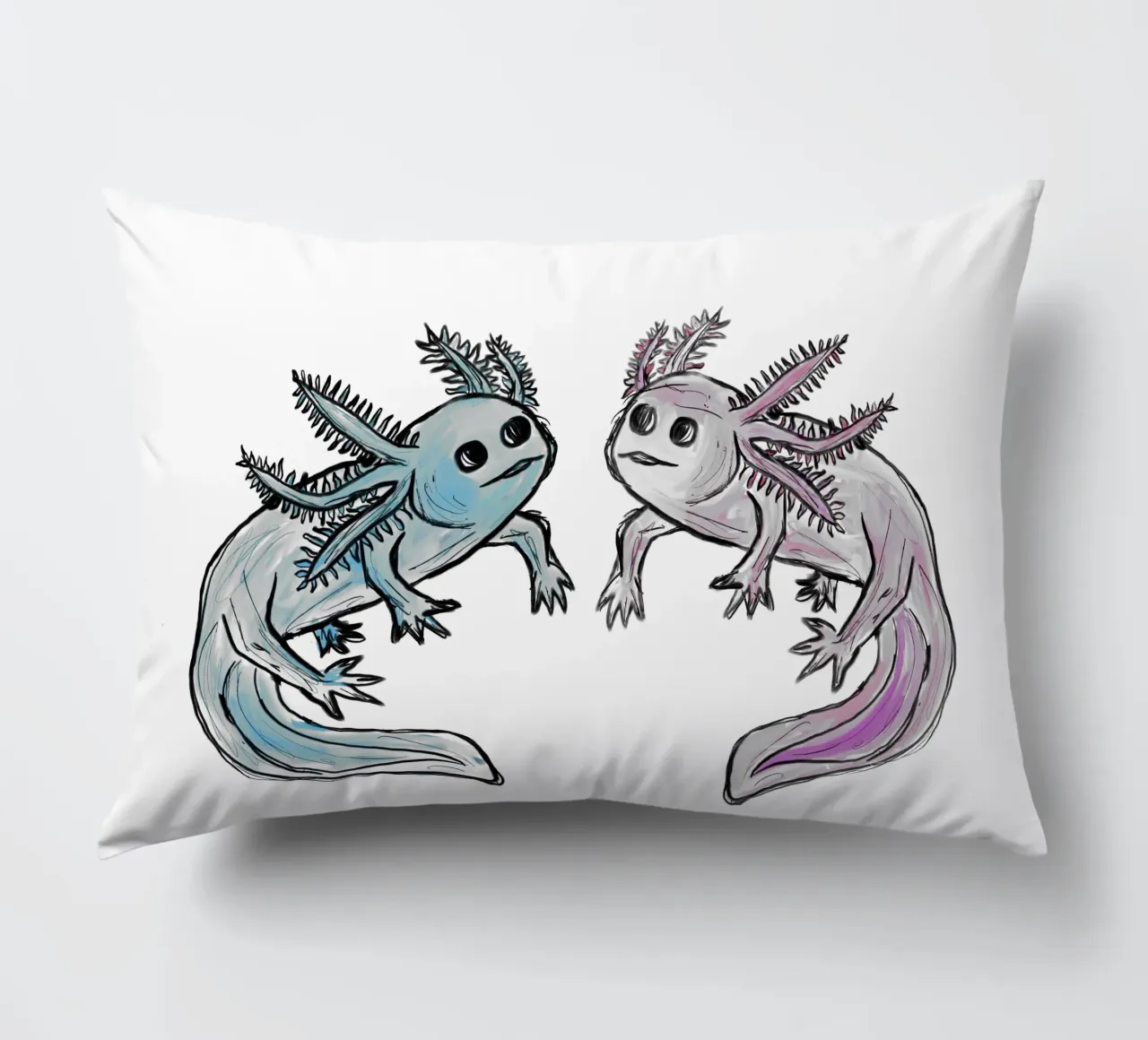 Amante degli Axolotl cuscino da words-in-frames
