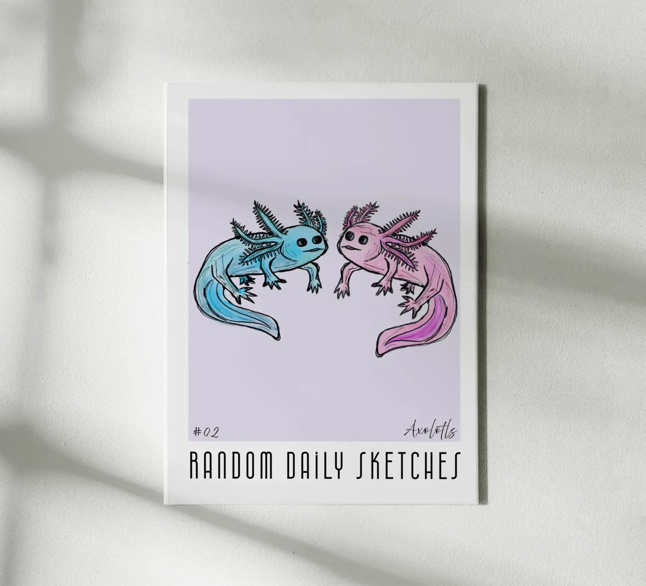 Axolotl Lover canvas by words-in-frames
