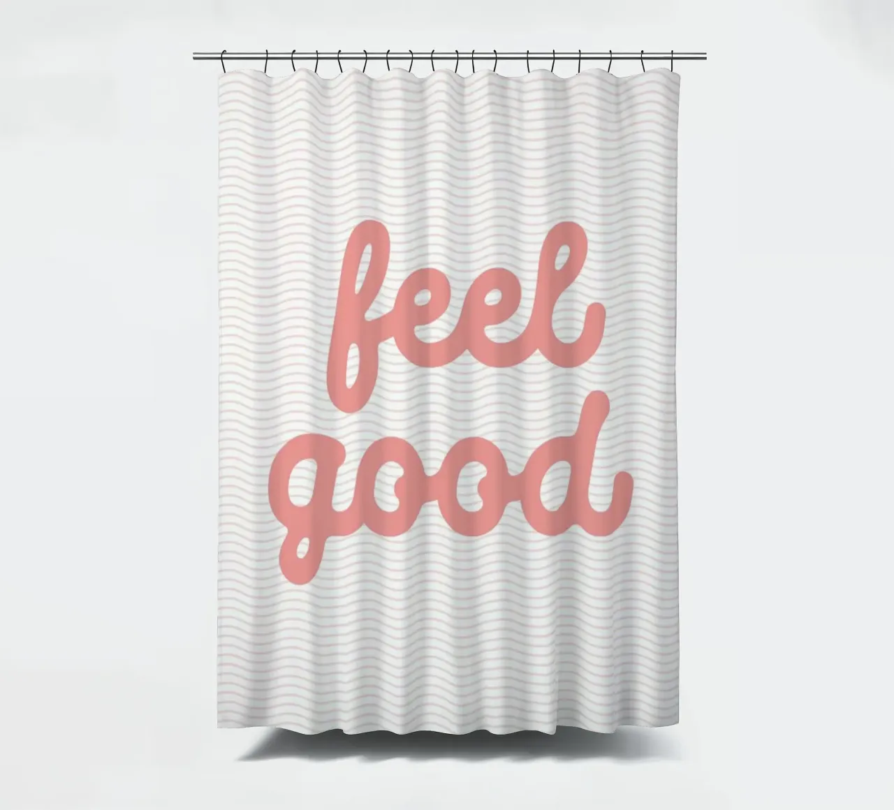 Design tipografico ottimista e di buon umore tenda da doccia da THE MOTIVATED TYPE