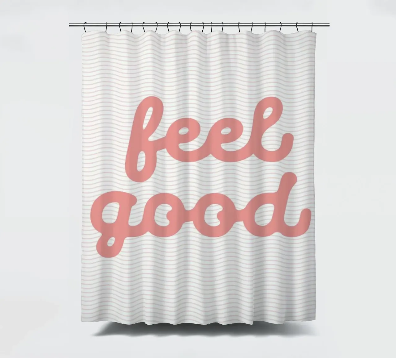 Design tipografico ottimista e di buon umore tenda da doccia da THE MOTIVATED TYPE