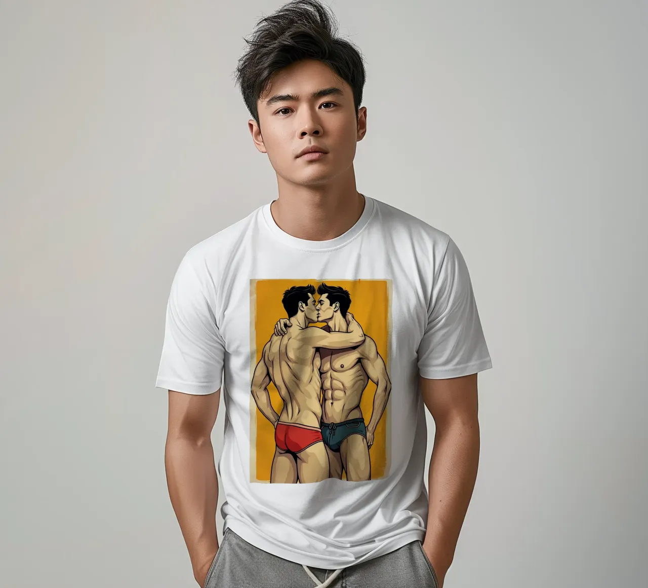 Primo bacio, maschio t-shirt da CASTILO