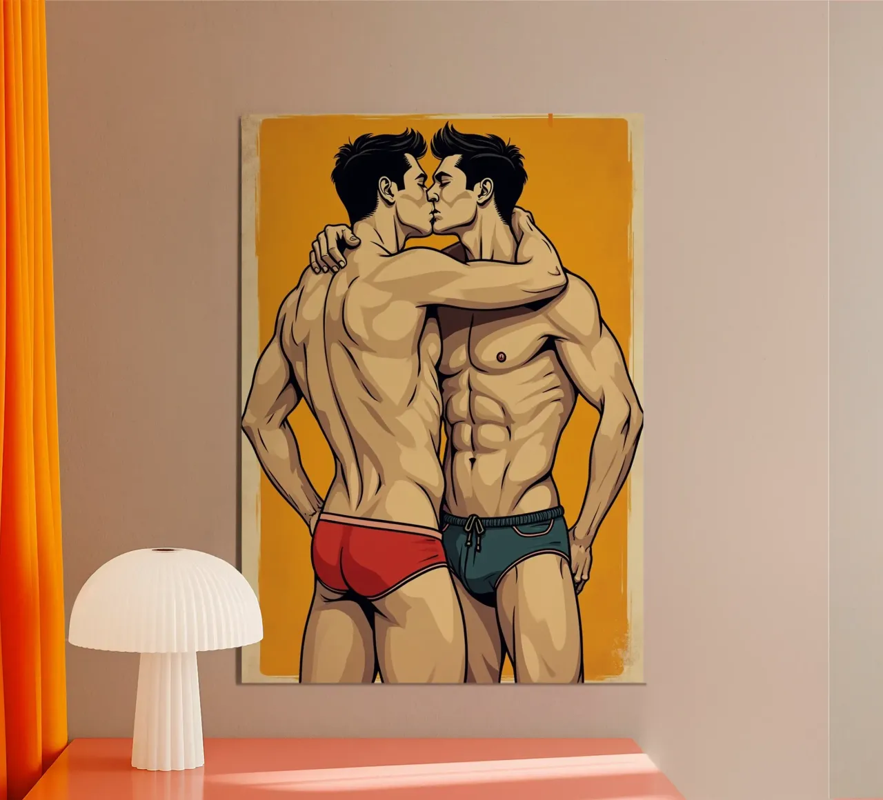 Primo bacio, maschio alluminio dibond da CASTILO