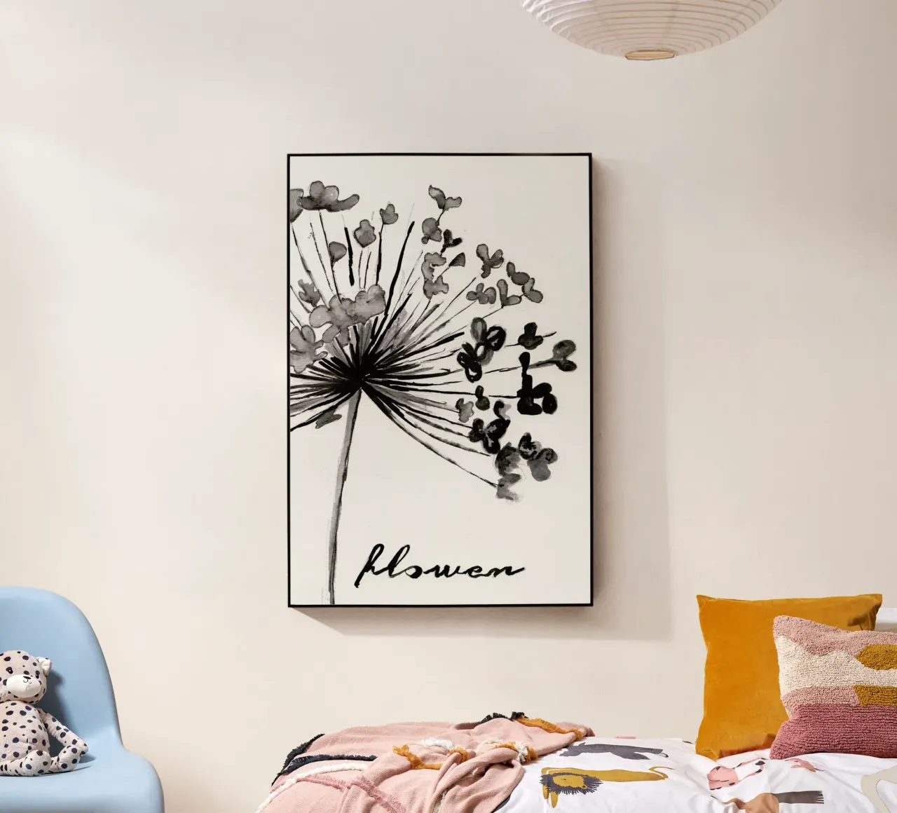 Flower acryl van Nathys_illustration