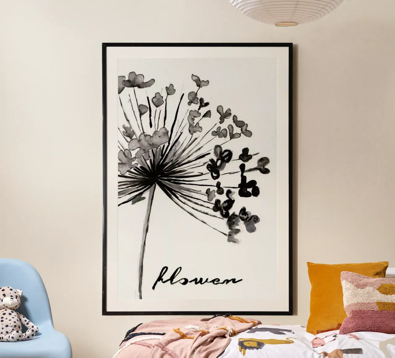 Flower poster van Nathys_illustration