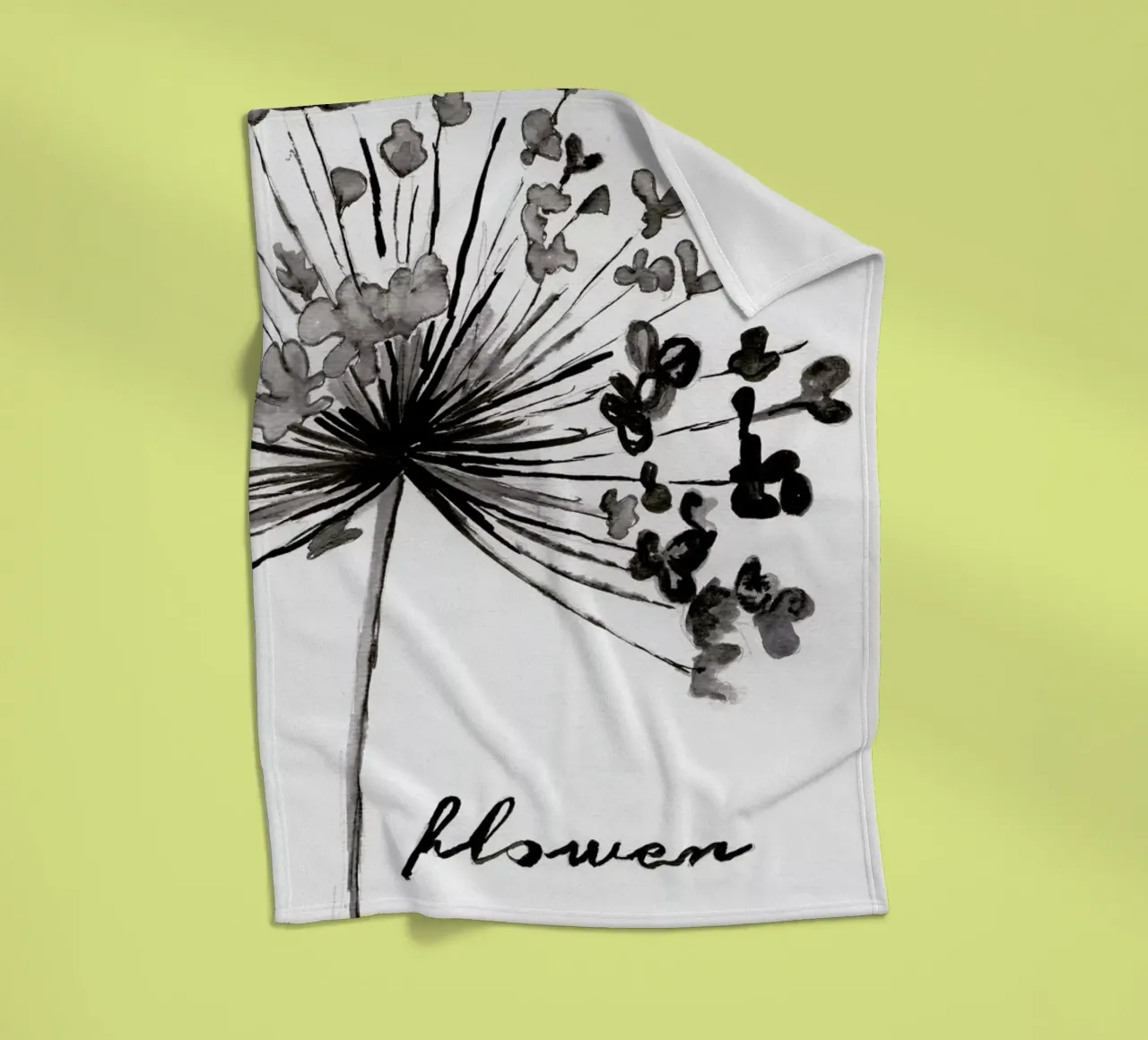 Flower fleecedeken van Nathys_illustration