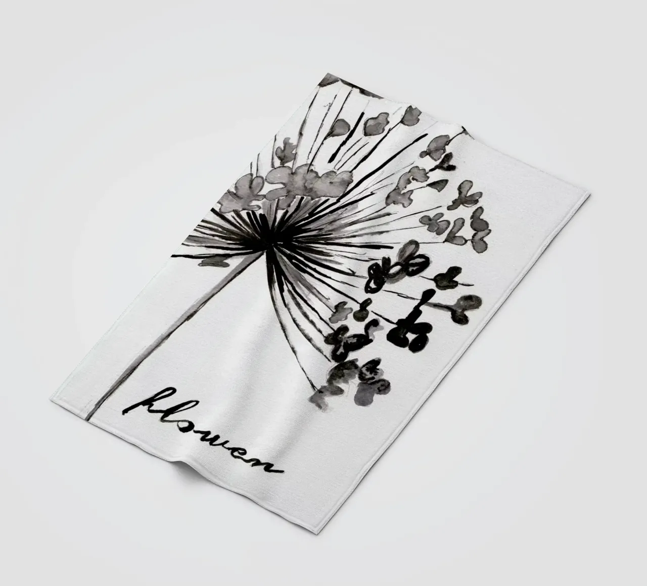 Flower fleecedeken van Nathys_illustration