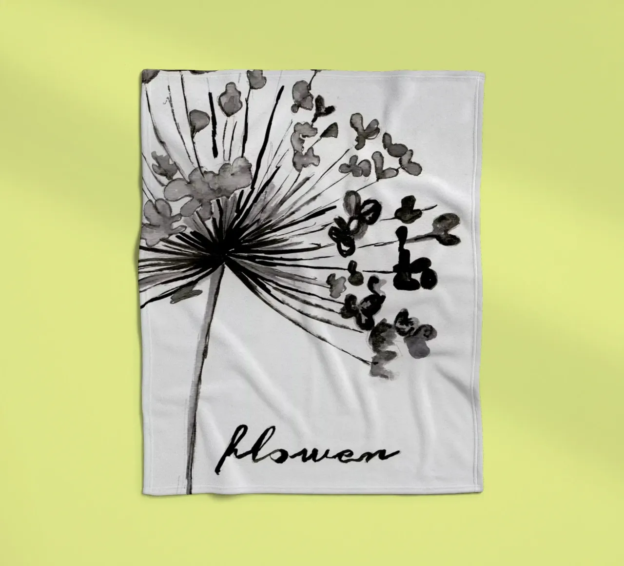 Flower fleecedeken van Nathys_illustration