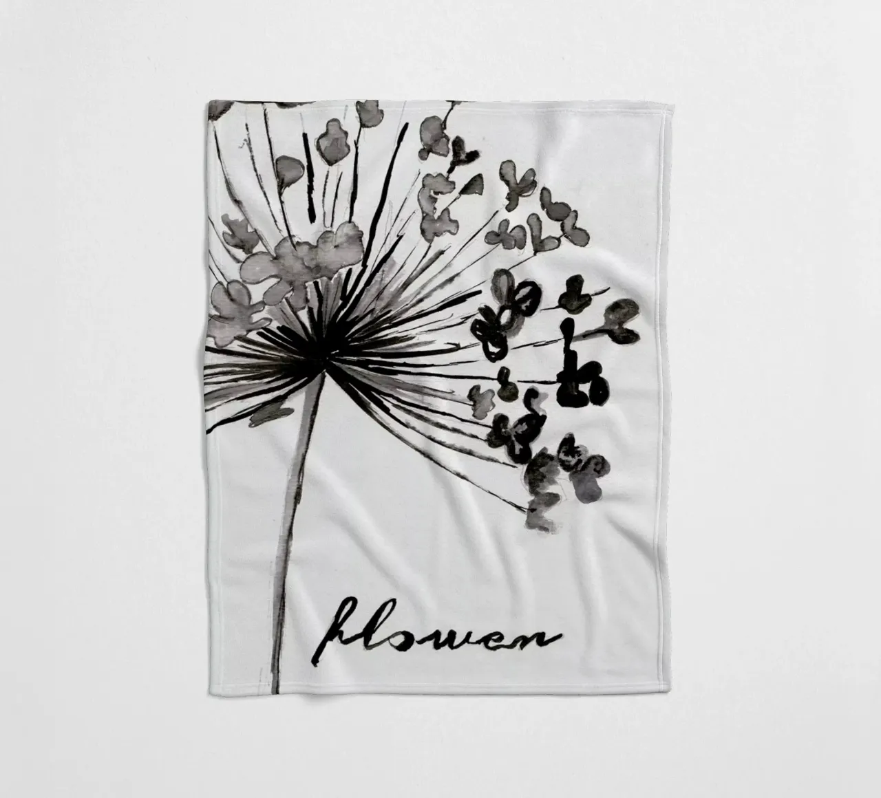 Flower fleecedeken van Nathys_illustration