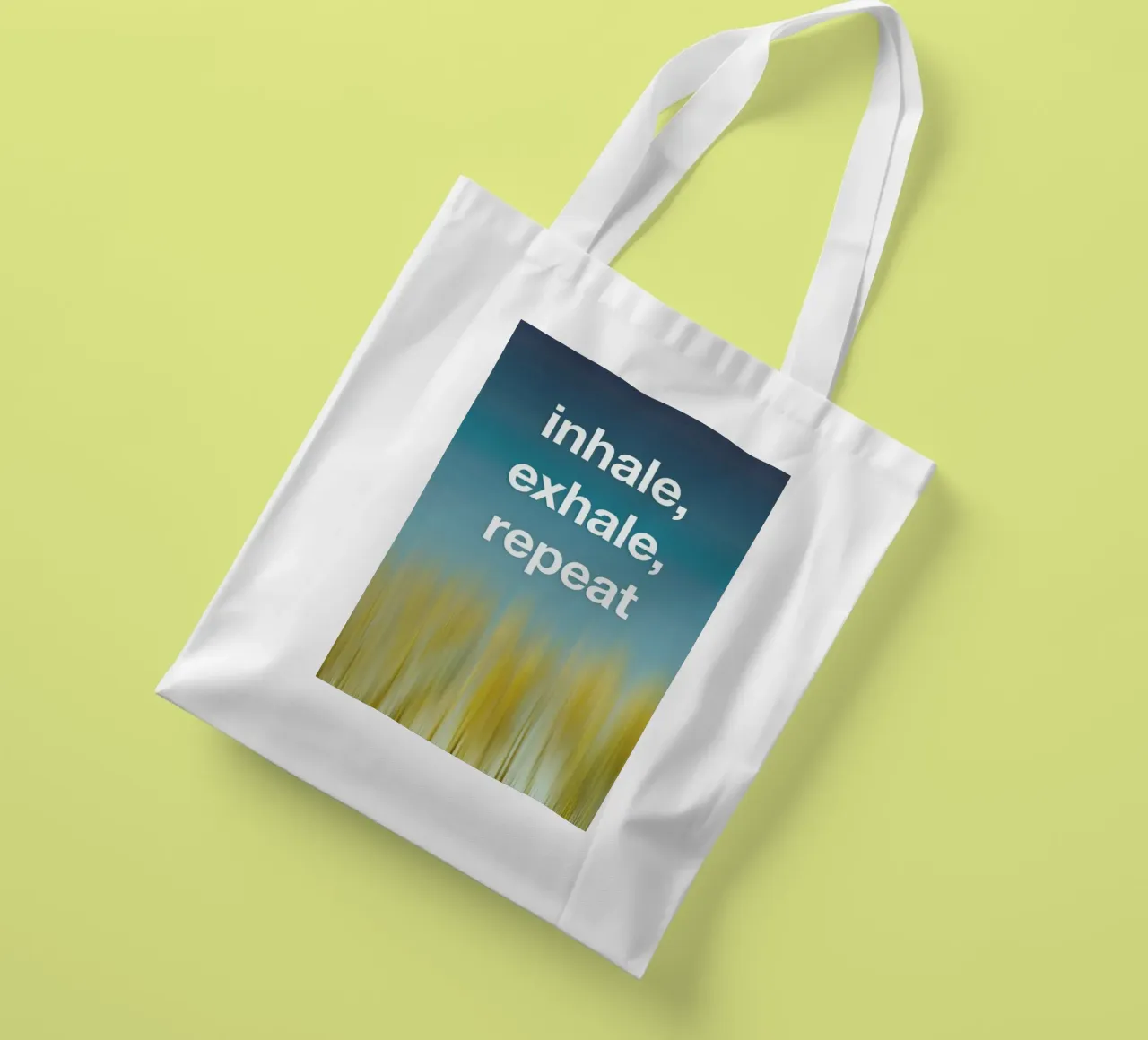 Inhale Exhale borsa in juta da Angelo Cerantola