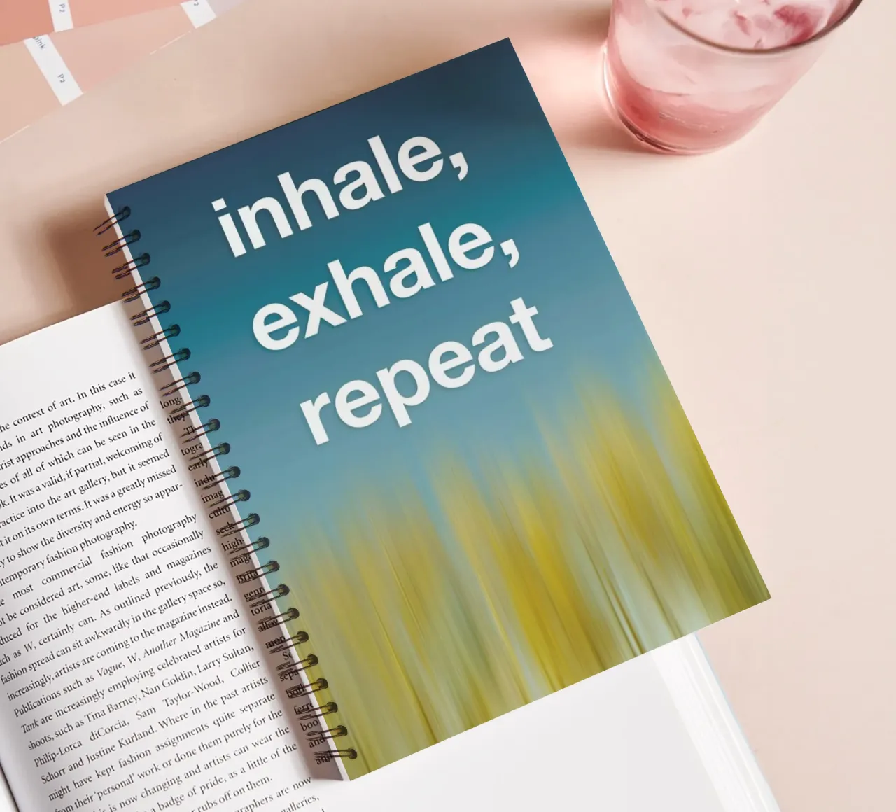 Inhale Exhale spiral notebook by Angelo Cerantola