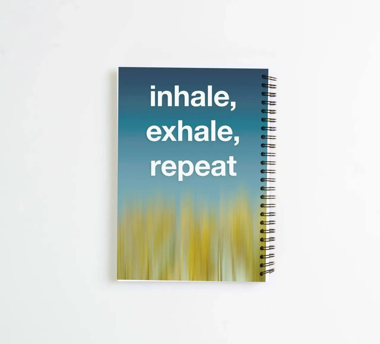 Inhale Exhale spiral notebook by Angelo Cerantola