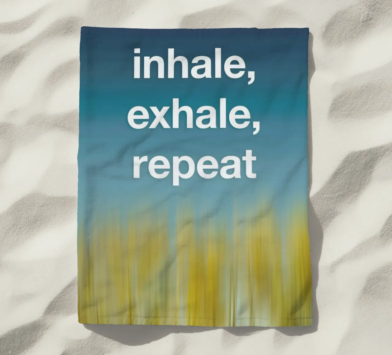 Inhale Exhale telo mare da Angelo Cerantola
