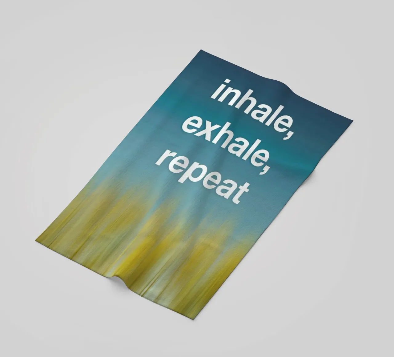 Inhale Exhale telo mare da Angelo Cerantola