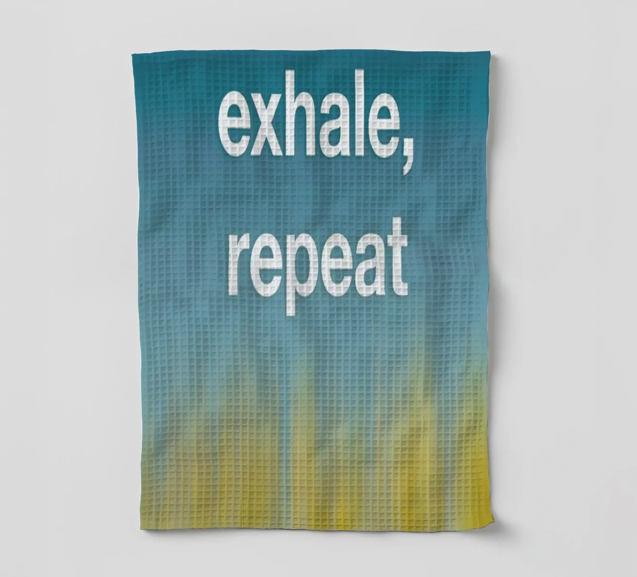 Inhale Exhale canovaccio da cucina da Angelo Cerantola