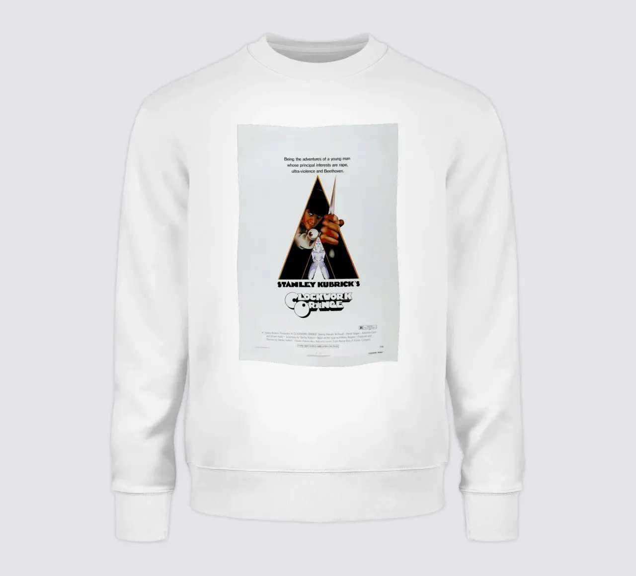 ‘A Clockwork Orange’ Retro Movie Poster felpa da Gallery Print and Art Limited