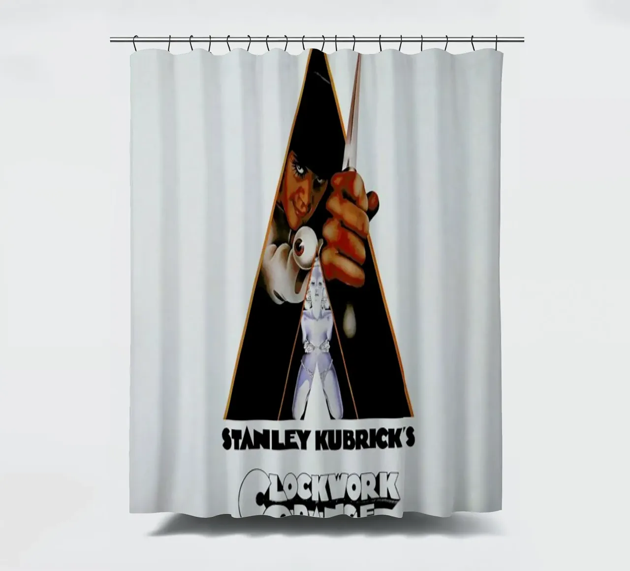 ‘A Clockwork Orange’ Retro Movie Poster tenda da doccia da Gallery Print and Art Limited