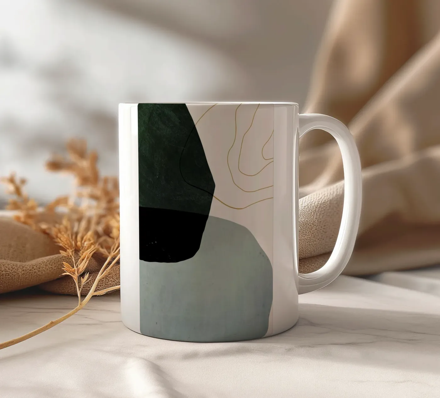 Interplay ceramic mug by Pure