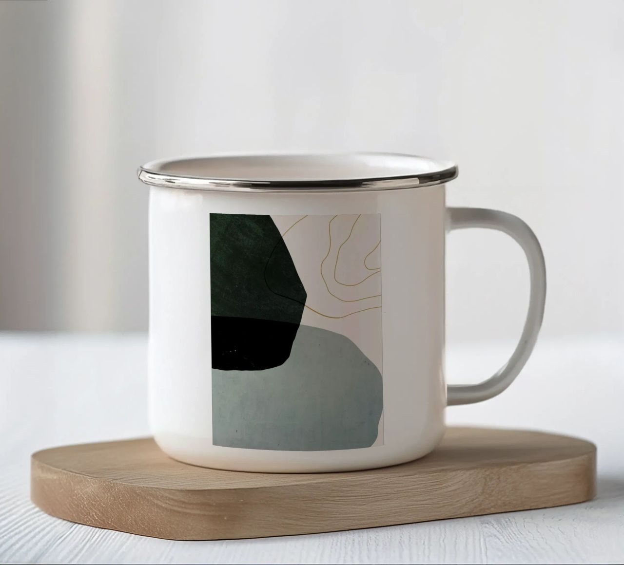 Interplay tazza in smalto da Pure